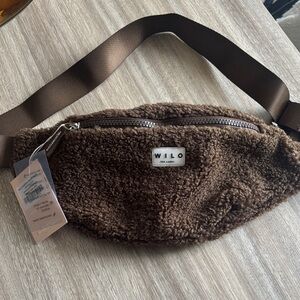 Brown Fuzzy Waist Bag